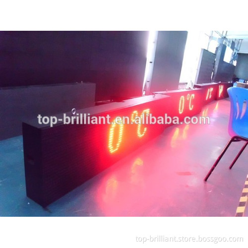 mono red color led sign